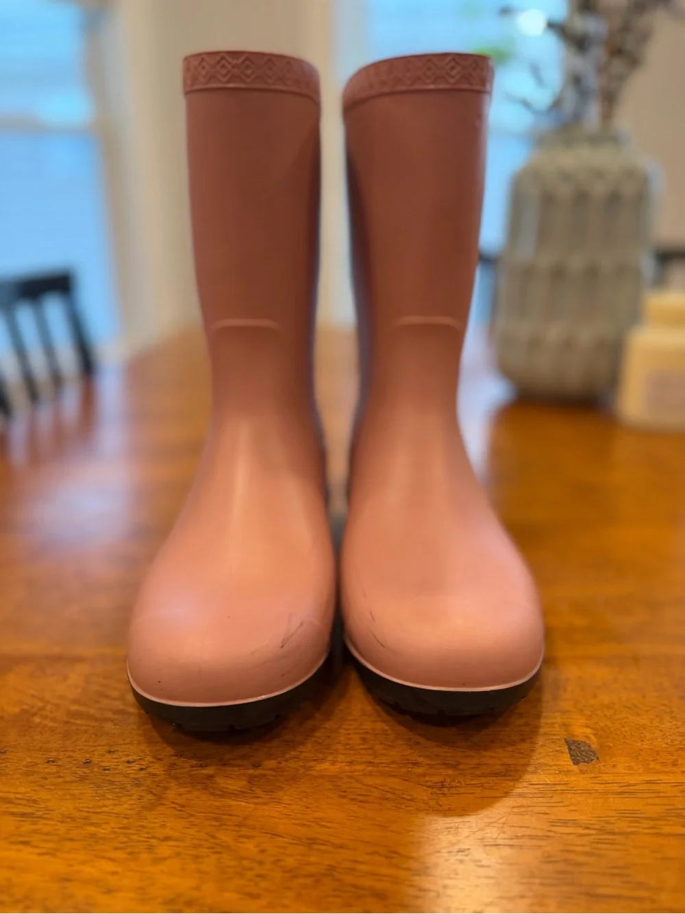 UGG Women's Blush Pink Short Rain Boots
